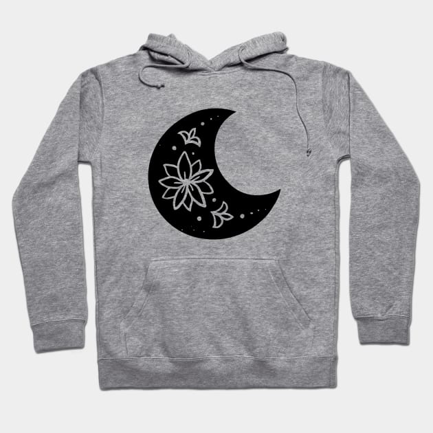 Boho Moon T-Shirt Hoodie by OgogoPrintStudio